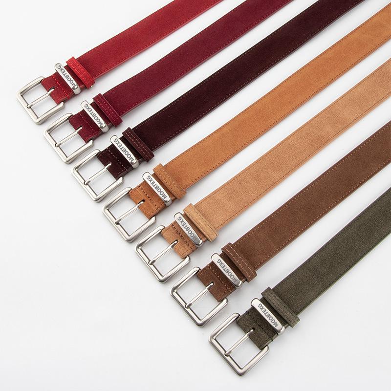 Vintage Leather Belt Women'S High-End Matte Velvet With Denim Skirt Skirt Decorative Belt Women
