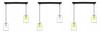 MODERN CEILING HANGING LAMP BLACK LED LAMP