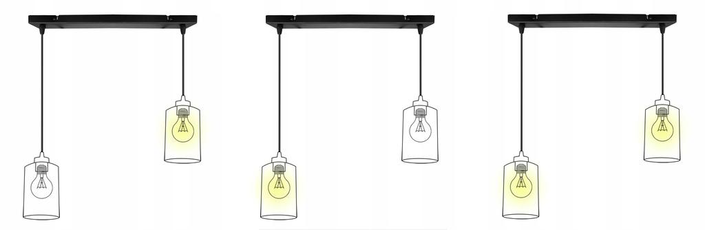 MODERN CEILING HANGING LAMP BLACK LED LAMP