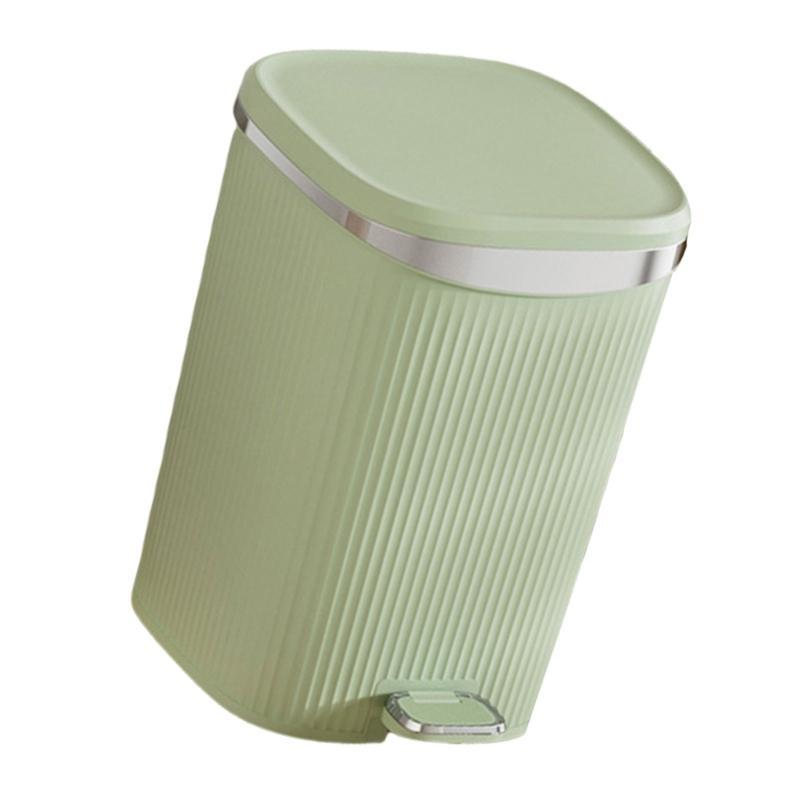 652F User Friendly Foot Pedal Garbage Can, and Aesthetic Step Trash Can, Fit Well in Multiple Locations Garbage Bin