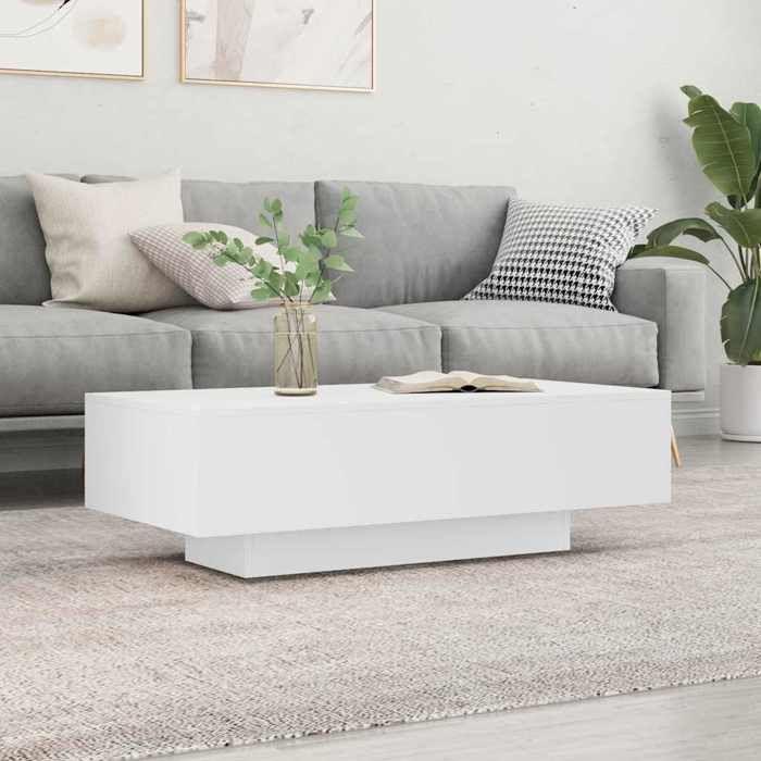 VidaXL Coffee Table White 100x49.5x31 Cm Engineered Wood 833889