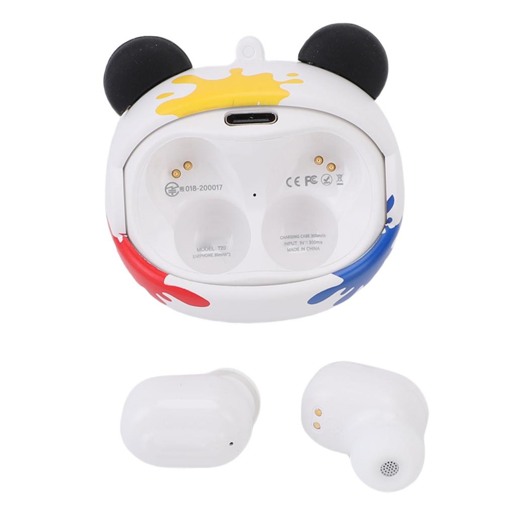Wireless Earbuds Noise Reduction Stereo Bluetooth Earphones with Face Changing Case for Gaming