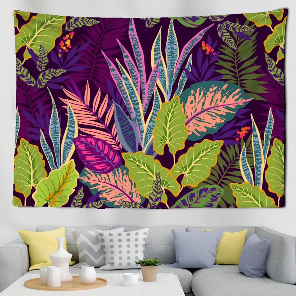 Living Room Bedroom Home Landscape Tapestry Wall Hanging Mountain Trees Tropical Rainforest Plant