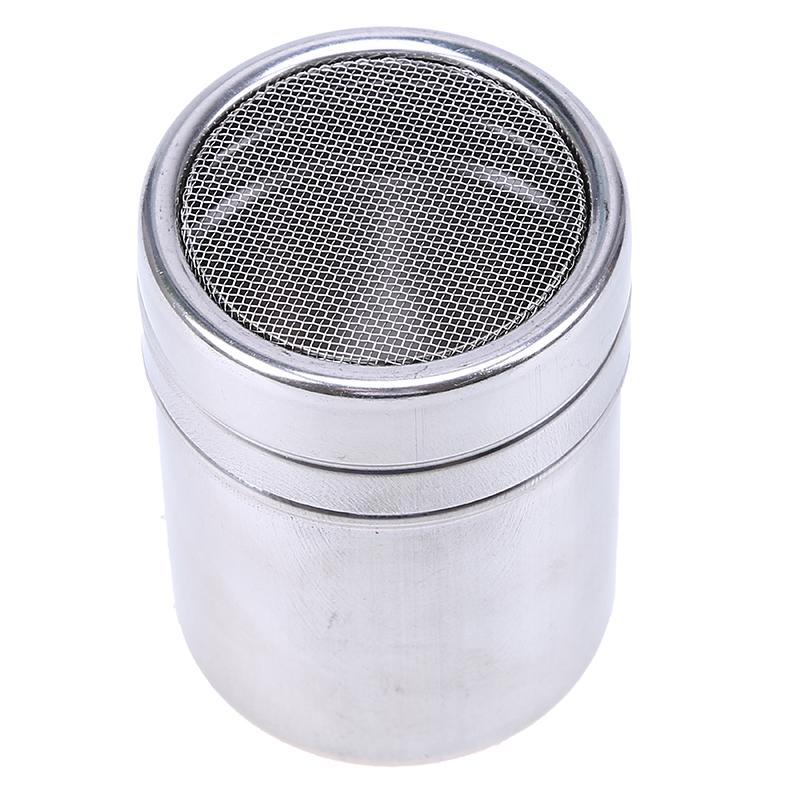Stainless Steel Powder Shaker Sugar Chocolate Coco Shaker Flour Coffee Sifter Cooking Tools with Lid Household Accessories