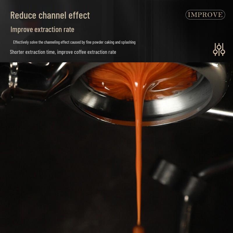 Rotating Needle Coffee Distributor: Evenly Breaks Up Grounds Clumps for Espresso Machine Portafilter Handle 51/58mm