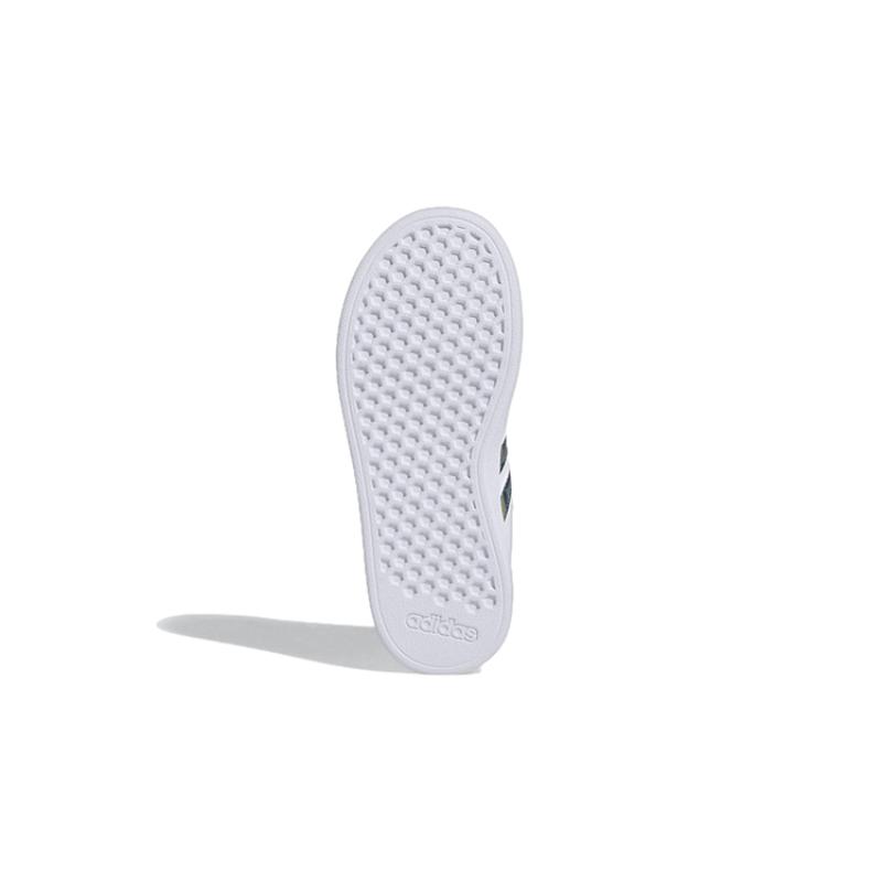 Adidas Neo GRAND COURT K Abrasion Resistant Low Top Kids' Skateboarding Shoes White Green Blue Kids' Sneakers GV6796