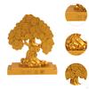 Feng Shui Statue Good Fortune Sculpture Wealth Lucky Figurine Metal Ornament for Office