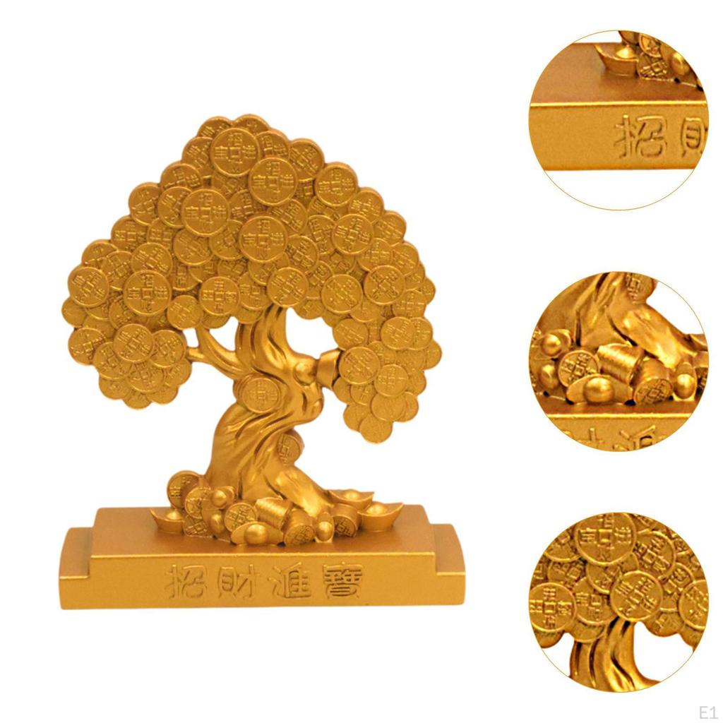 Feng Shui Statue Good Fortune Sculpture Wealth Lucky Figurine Metal Ornament for Office