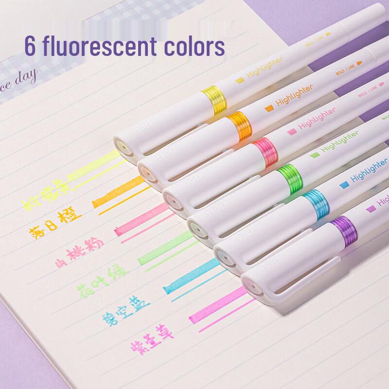 Deli Double-Ended Highlighter Pen Set