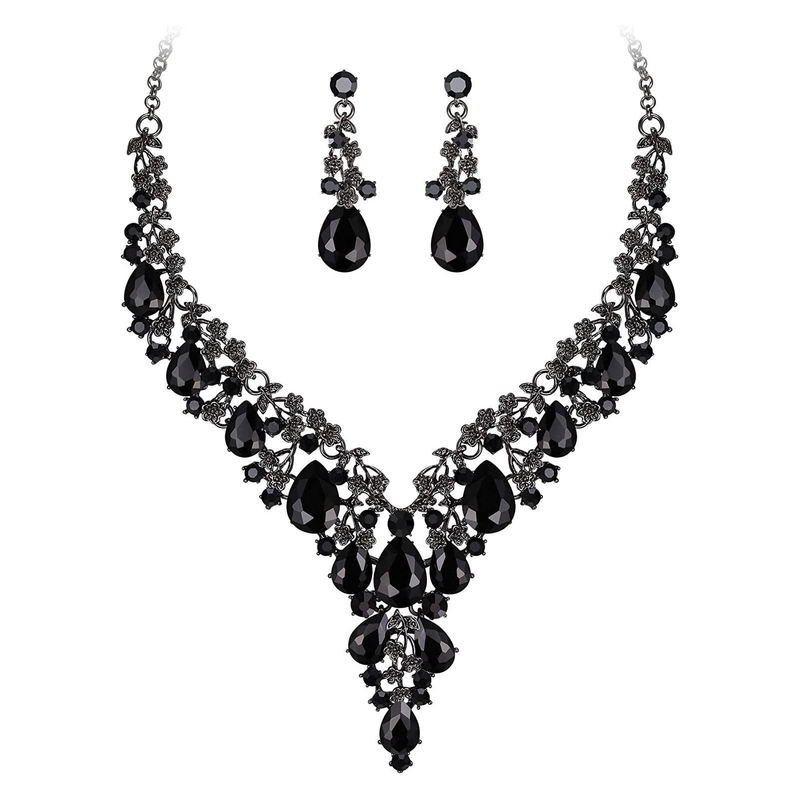 Популярные серьги-подвески в форме капель воды ювелирные изделия чёрный