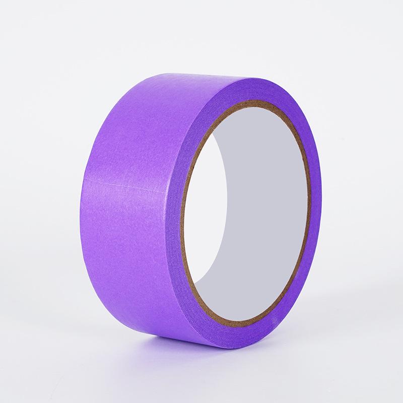 

Purple Washi Tape for Spray Paint, Masking, Decoration, Grouting, and Color Separation - Art Paper Colored Masking Tape. 6.0cm*50m, 3 Rolls