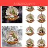 Cute Cartoon Acrylic Car Hanging Decoration For Christmas Tree Shell Sleeping Dog