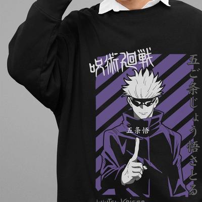 Jujutsu Kaisen Sweatshirt Gojo Satoru Pullover JJK Anime Pullover Toji Sukuna