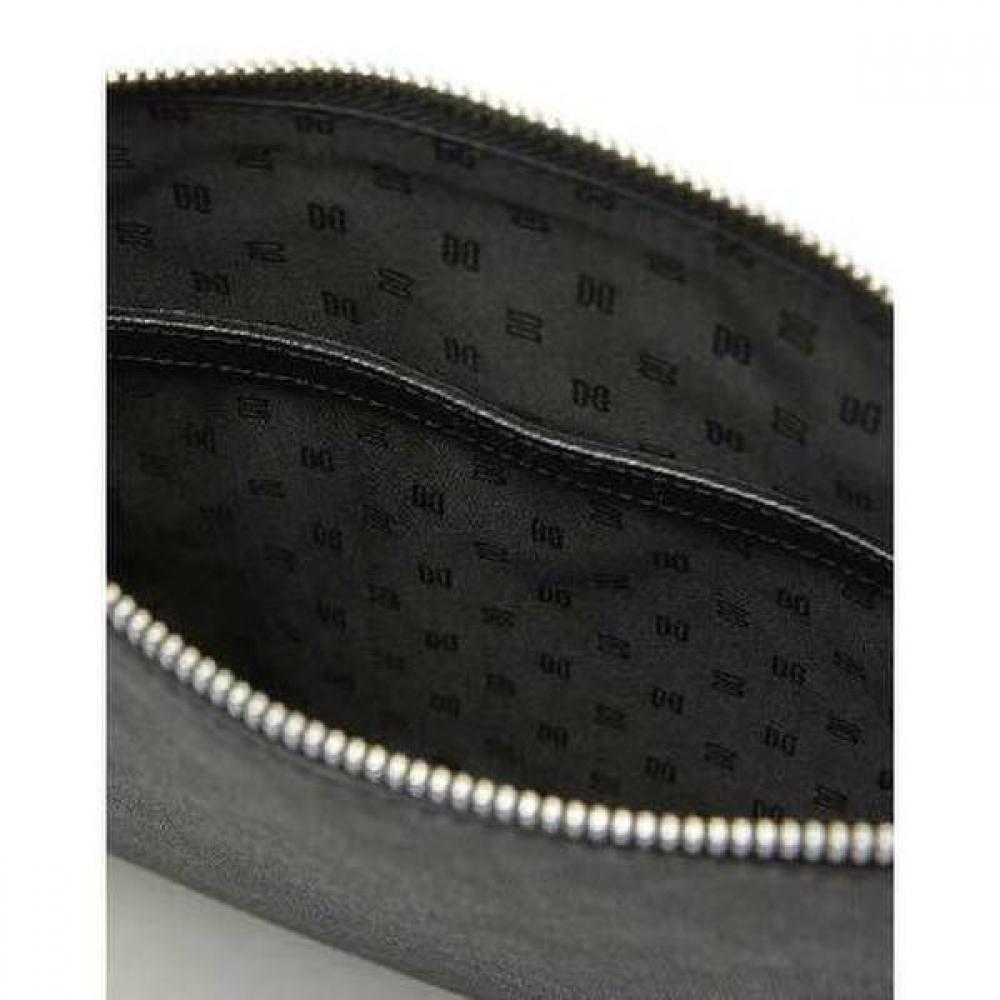 Daks Black Leather Dd Pattern Clutch Bag Dbba2e467bk