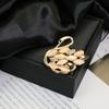 Brooch Retro Style Leaf Floral Design Lapel Pin with Faux Opal Inlaid Sweaters Collars Hats Bags Coats Scarves Badge Outfit Accessory
