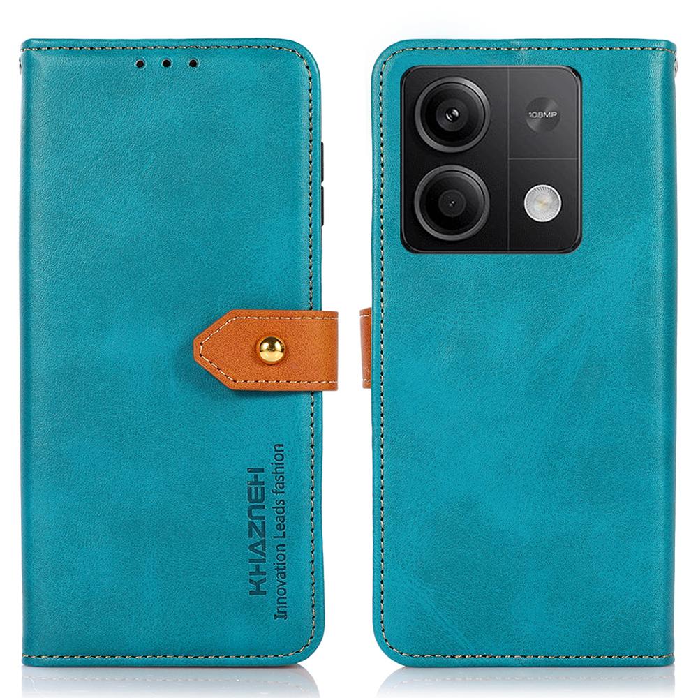 

KHAZNEH Для Xiaomi Redmi Note 13 5G/13 5G (Китай) Чохол для телефону PU шкіра гаманець підставка чохол-книжка Blue