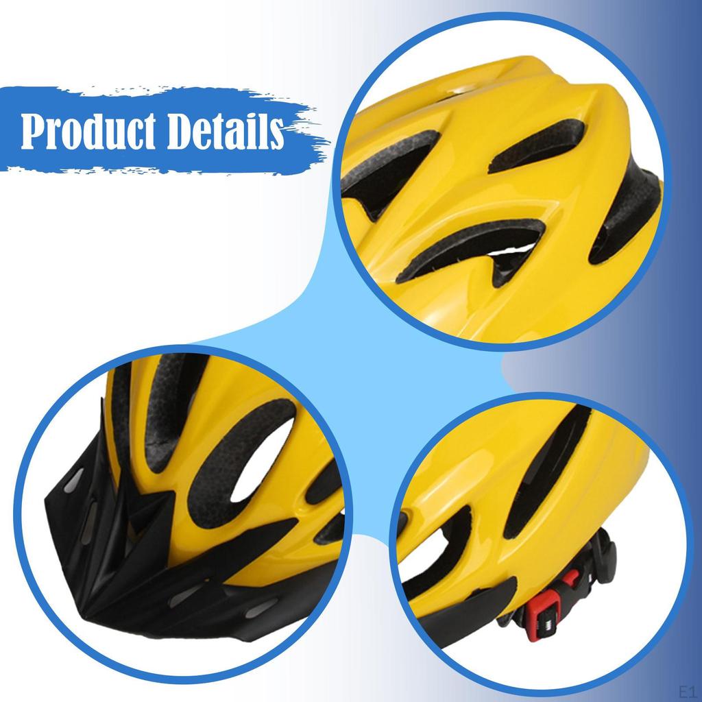 Bike Helmet Practical Shock Absorption for Men Women Adjustable Lightweight