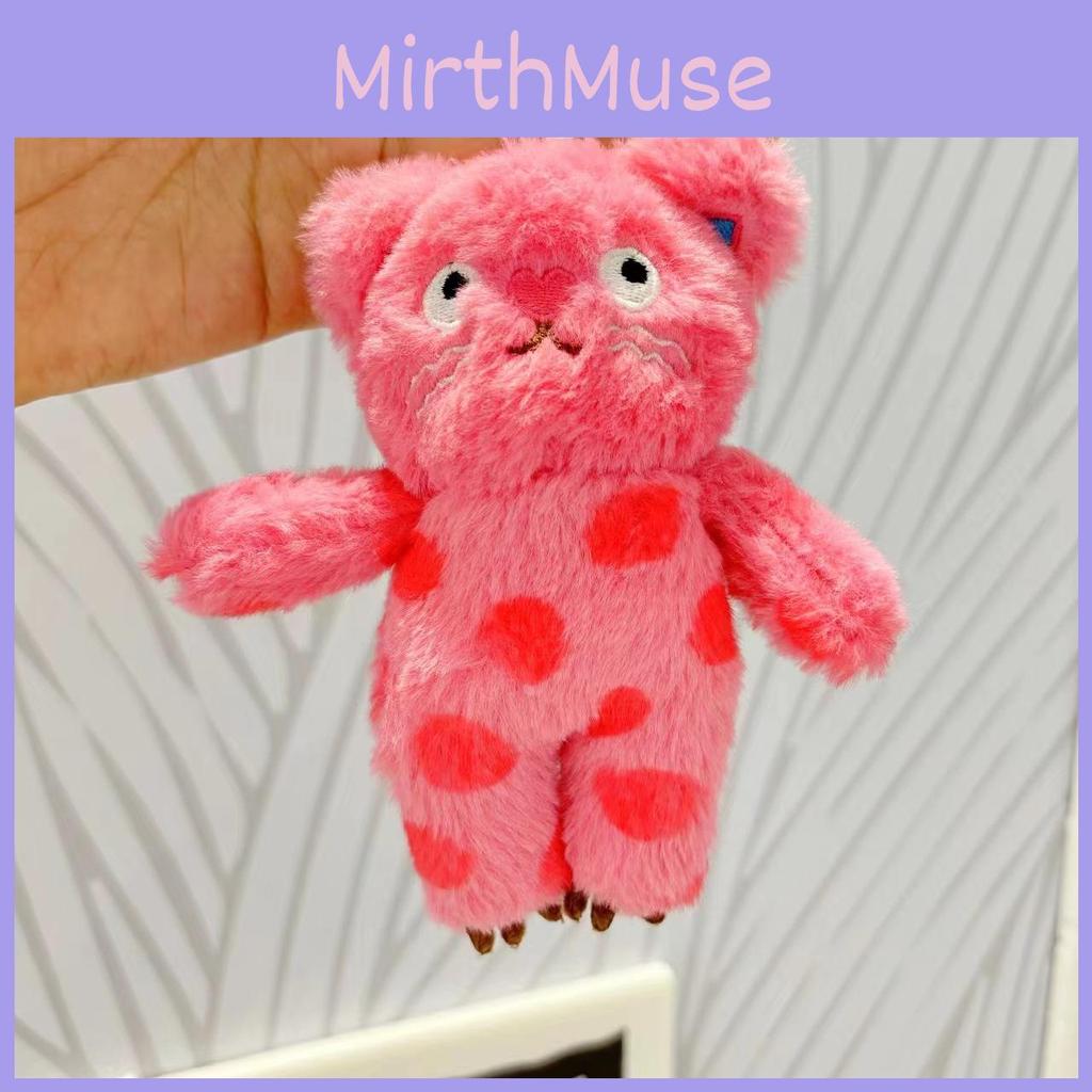 And Black Delightful Pink Cat Plush Doll Keychain With Soft Material For Decorations Bag