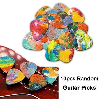 10pcs Triangle Shape Guitar Plectrums 1.0mm 0.71mm 0.46mm Plectrum Picks Guitar Picks  Ukulele