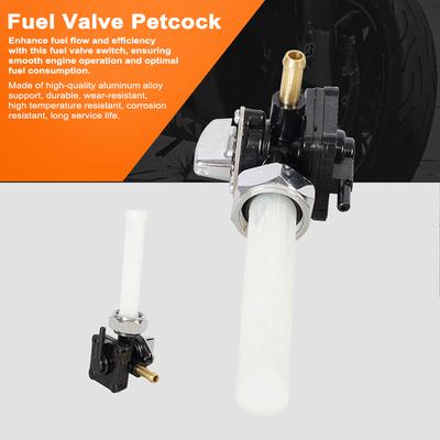 Motorcycle Fuel Valve Petcock with Male Thread Replace 6133894D Fuel Valve Switch