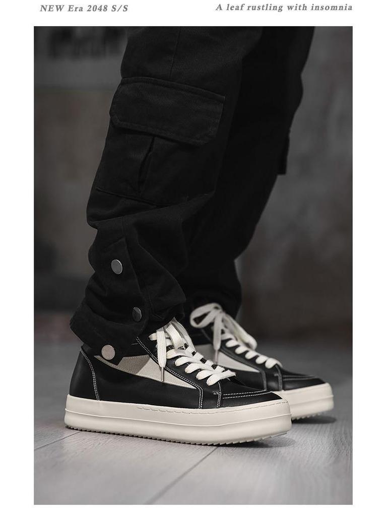 Autumn 2025 Men's Trendy High-Top Sneakers: Versatile Outdoor Fashion Shoes