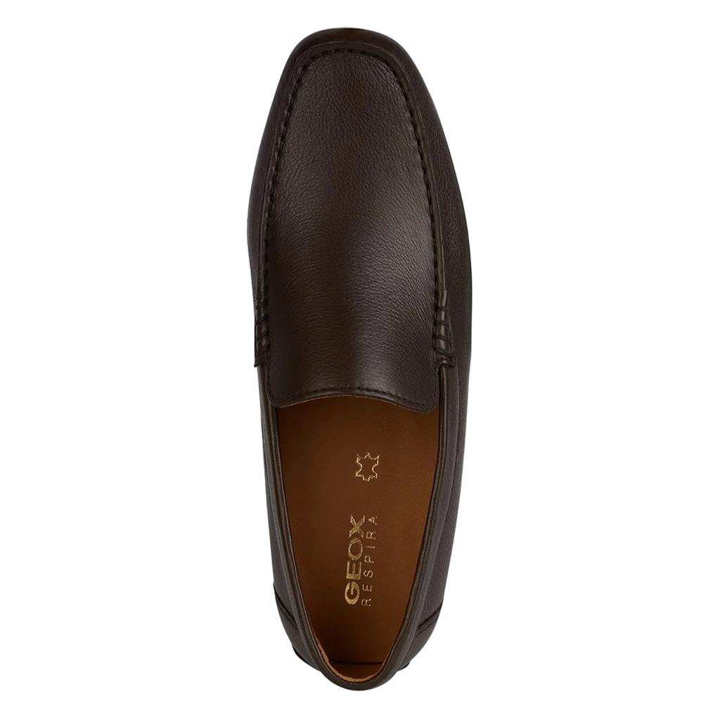 Geox Herren U Kosmopolis Leder-Loafer mit Griff