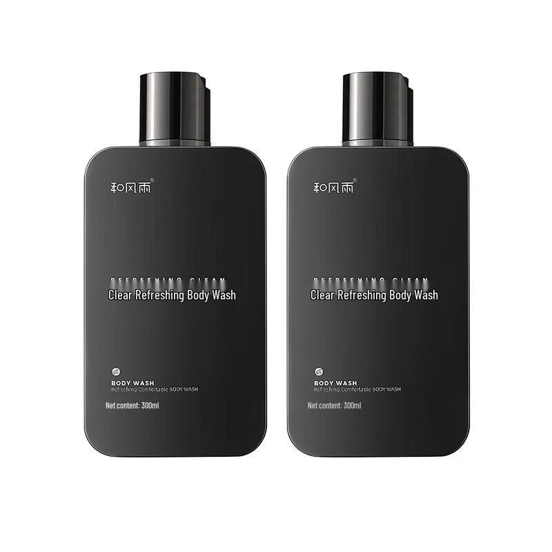 Hefengyu Men's Purifying & Refreshing Shower Gel - Cologne Ocean Scent (2x300ml)