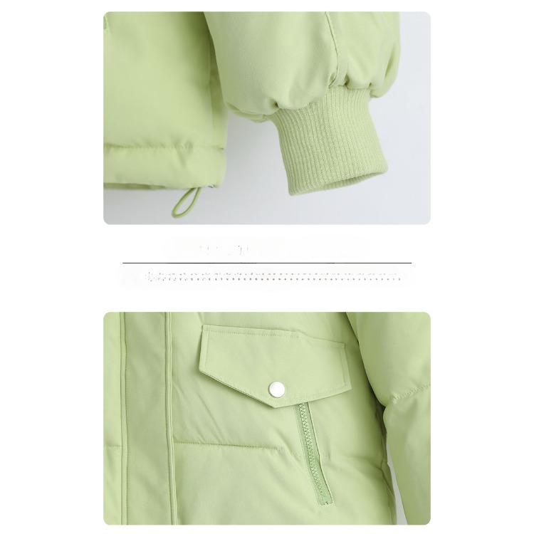 Casual and Warm Women's Down Cotton Jacket Winter Bread Coat for Korean Students