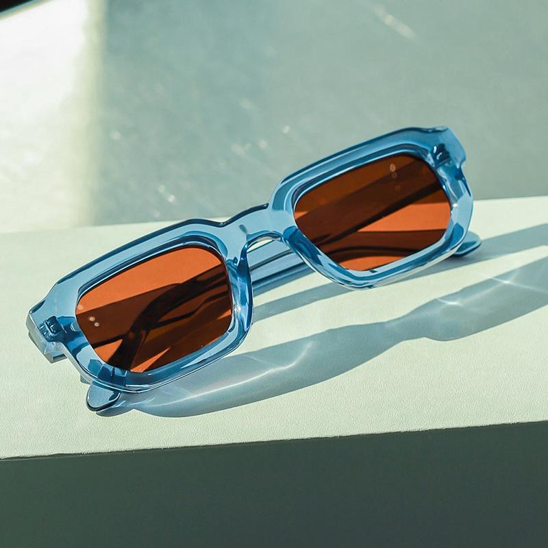Retro Polygon Women's Sunglasses: Minimalist, High-End Square Frames