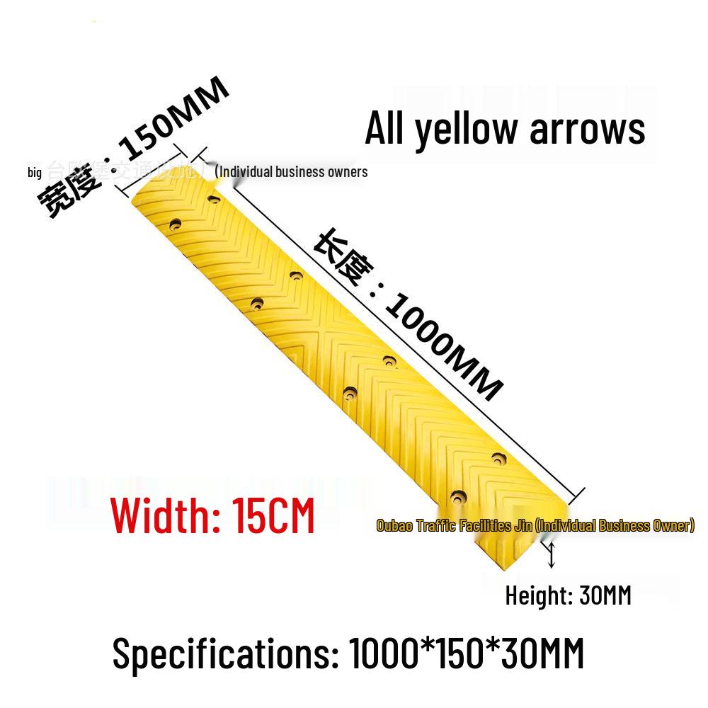 Non-Motorized Lane Mini Bump & Anti-Skid Strip for Bicycles and Pedestrians