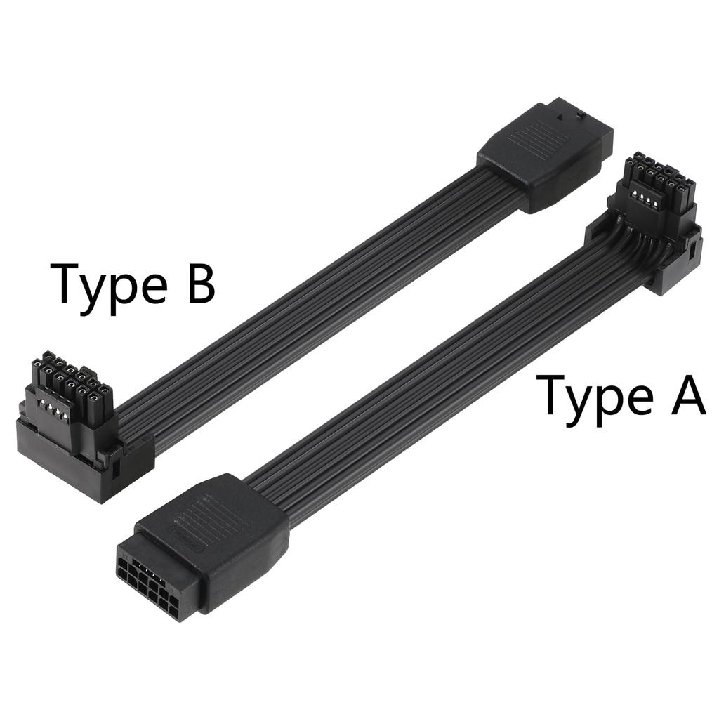 Doaemunp 12VHPWR 16 Pin Right Angle Adapter Female To Male Extension 16AWG 600W 12VHPWR 90 Degree Adapter for Graphic Card GPU Pin RTX 3090Ti 4070Ti