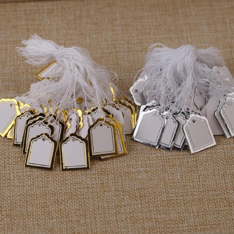 Trapezförmige Schmuck-Preisschilder 500 Stück Stabiles Papier Inventur-Beschriftungssysteme