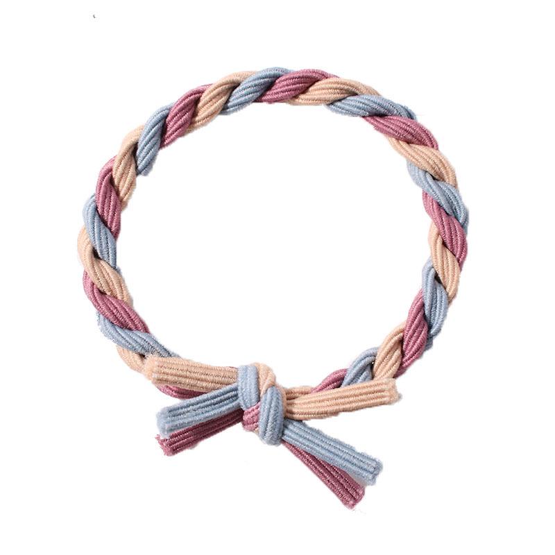 Korean Style Cute Braided Elastic Hair Tie for Women