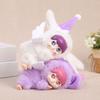 Vinyl Doll Keychain Hanging Decoration Mini Plush Pajamas Angel Girl Bag Charm Purse Pendant Backpack Schoolbag Hanging Ornament Women Girls Gift