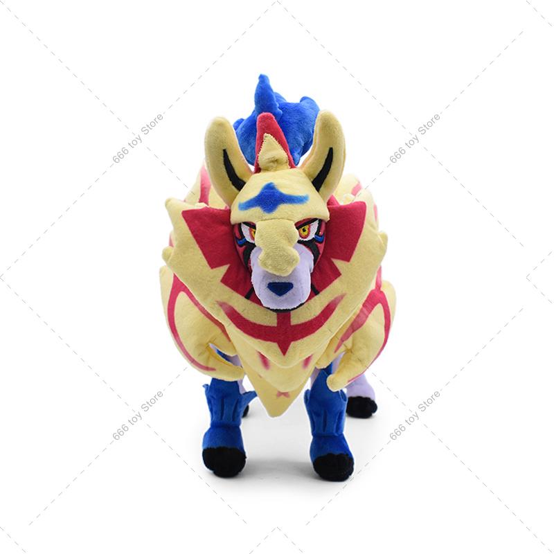 2 Styles Plush Zamazenta Zacian Cute Animal Stuffed Toy Dolls Christmas Gift Soft Stuffed Pocket Monster Toys