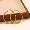 European & American Titanium Steel Large Hoop Earrings: Cool, Fashionable, Versatile Temperament
