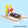 Science Experiment Diy Air Cushion Boat Model With Wind Power Technology For Children Educational Play