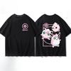 Pokémon Pikachu Gengar Charmander Black T-shirt Men's 2026 Summer Fashion Oversize Street Casual Y2K Tops Streetwear Clothing