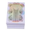 100 Pcs Nail Extension Forms   Length Acrylic Nail Forms Holographic Self Adhesive Clear Alignment Lines