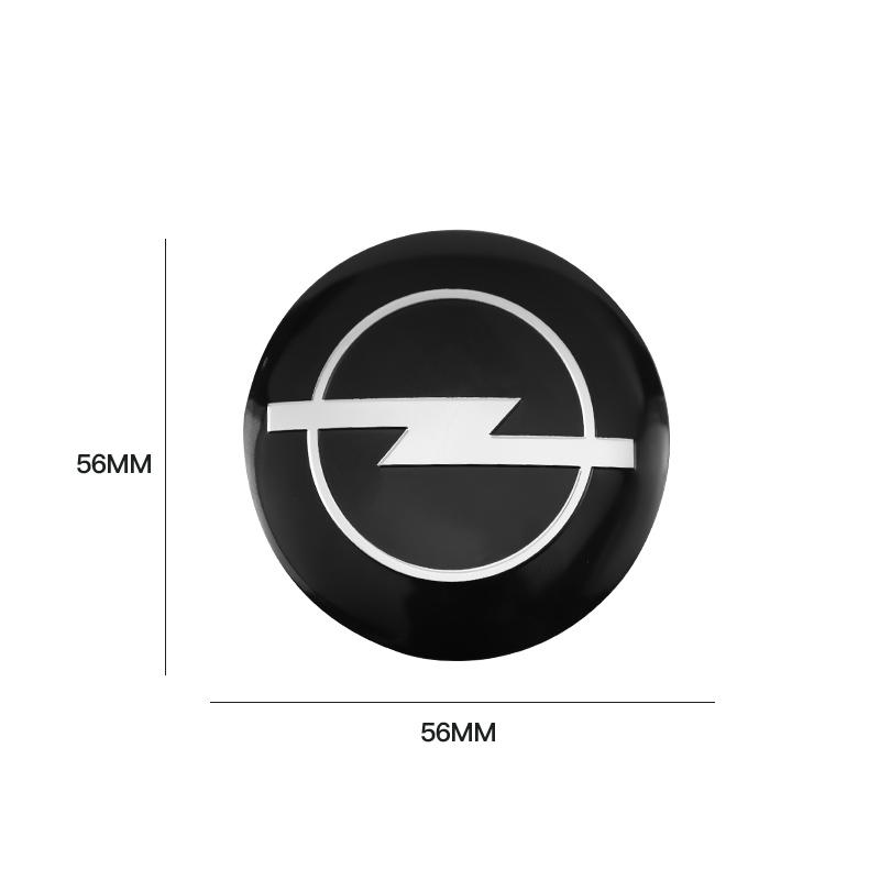 4 ks 56mm Stylingové nálepky odznaků krytů středů kol pro Opel OPC Corsa Astra J Insignia Vectra Zafira Meriva Mokka Antara Safari