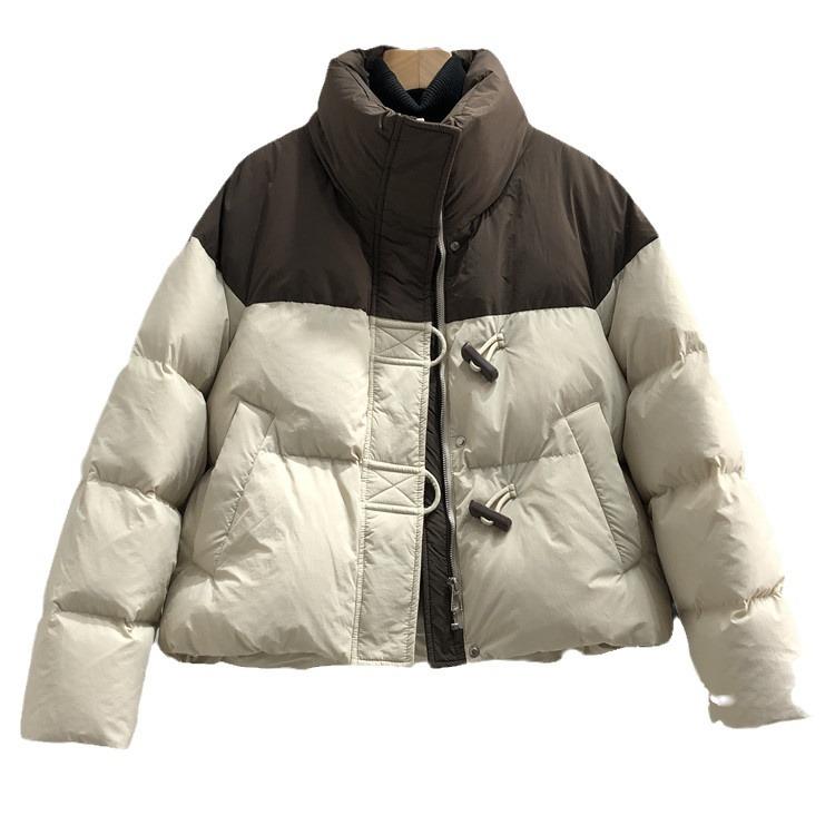 

New Cotton-padded Jacket Female Winter Korean Version of Loose Padded Cotton-padded Jacket Design Sense Cotton-padded Jacket Short Coat. L