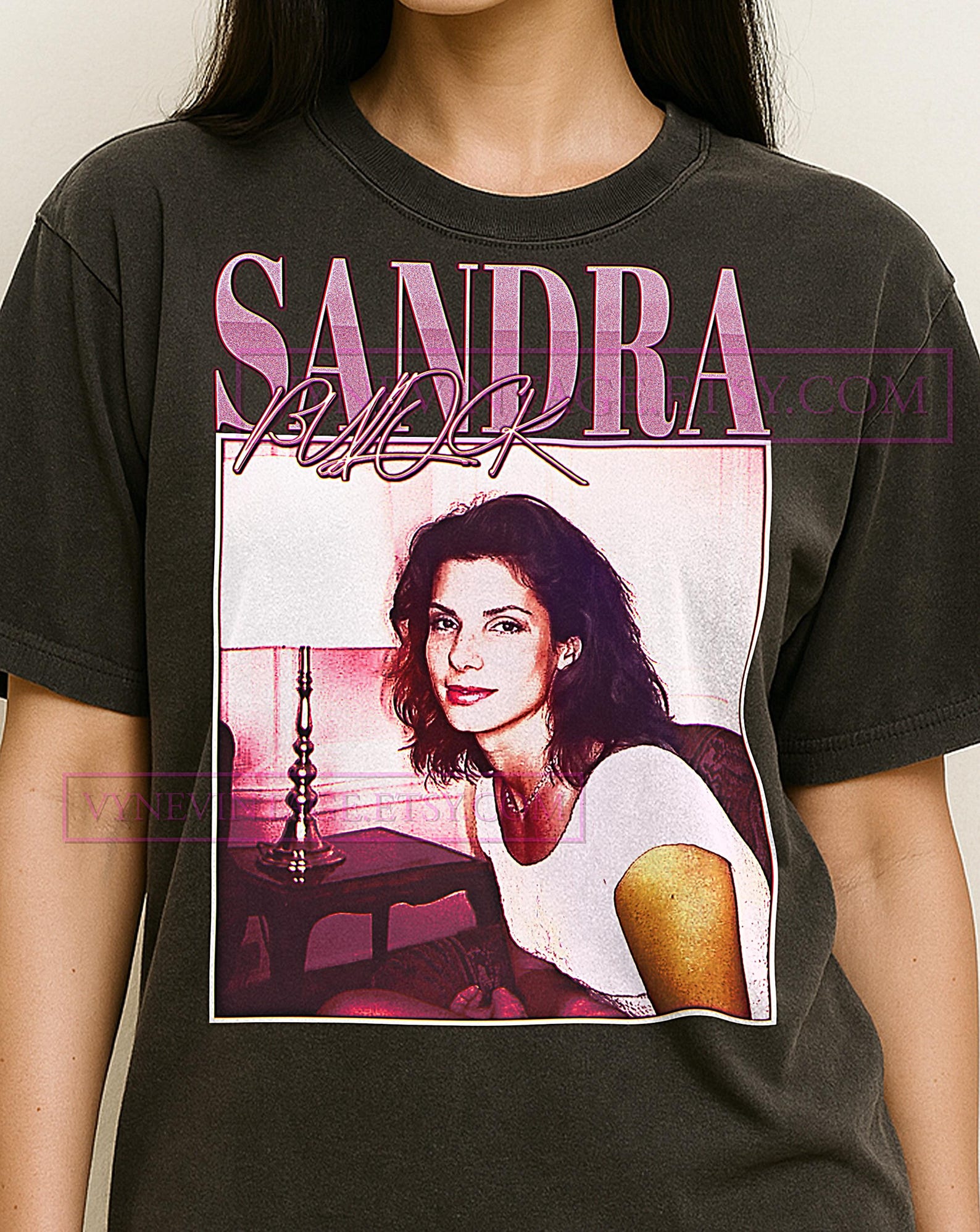SANDRA BULLOCK T-Shirt, Vintage Actress Star Hollywood Legend Performer Tee, 90s Retro Throwback, Sandra Bullock Sweater S