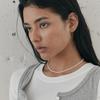 ATTICA [S925] Raw Essential Classic 3mm Pearl Necklace.nas027