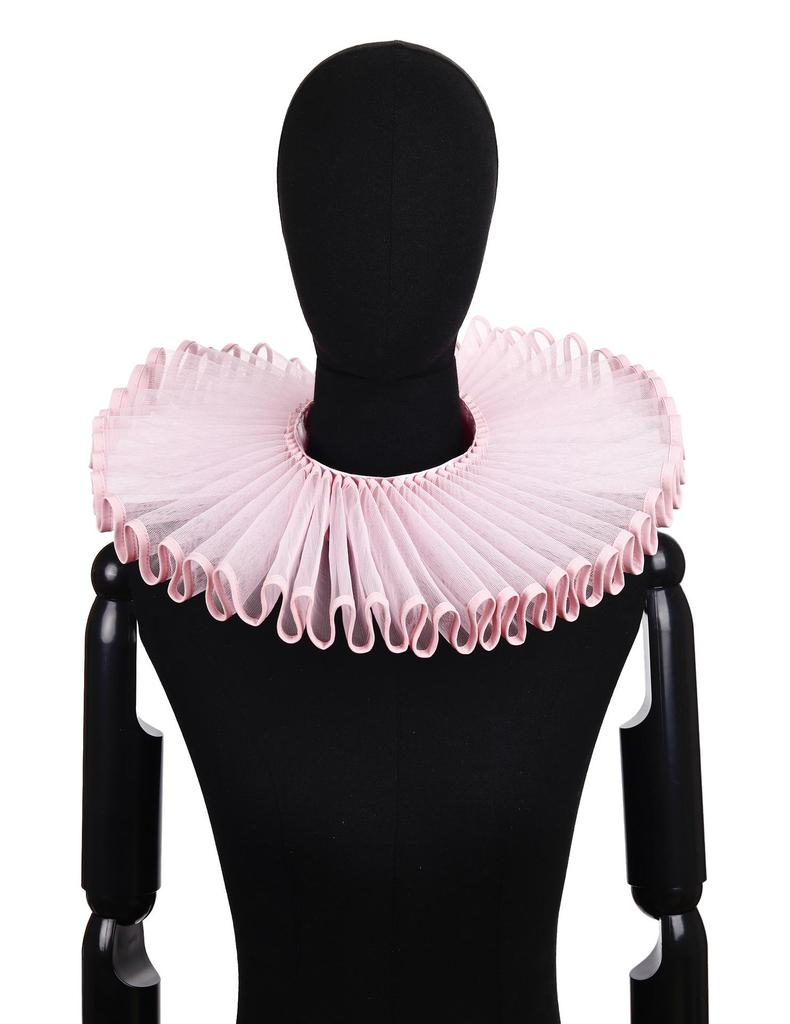 Aristocratic Literary Fake Ruff Collar - Colorful Retro Exaggerated Portrait Prop