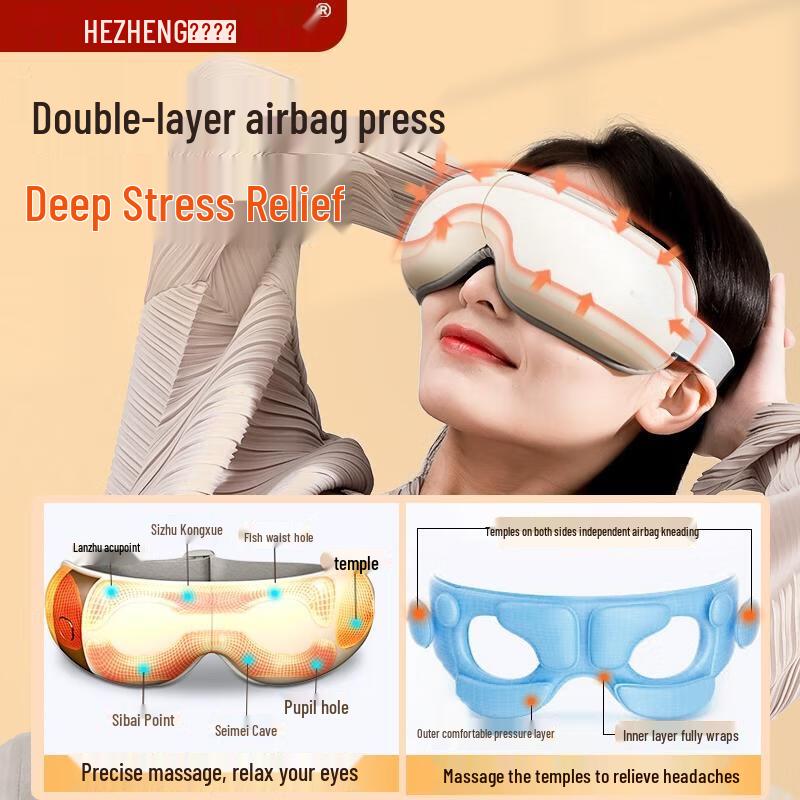 Hezheng HZ-QNA-7 Eye Massager with Hot Compress CN Plug (adapter Included)