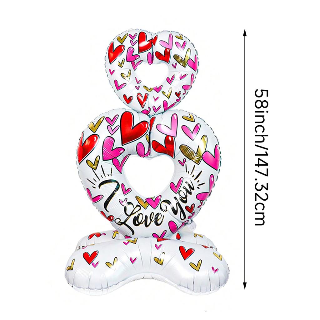 1pc Valentine's Day Standing Love Balloon, Suitable for Valentine's Day Decoration, I Love You Weddings, Anniversary Parties