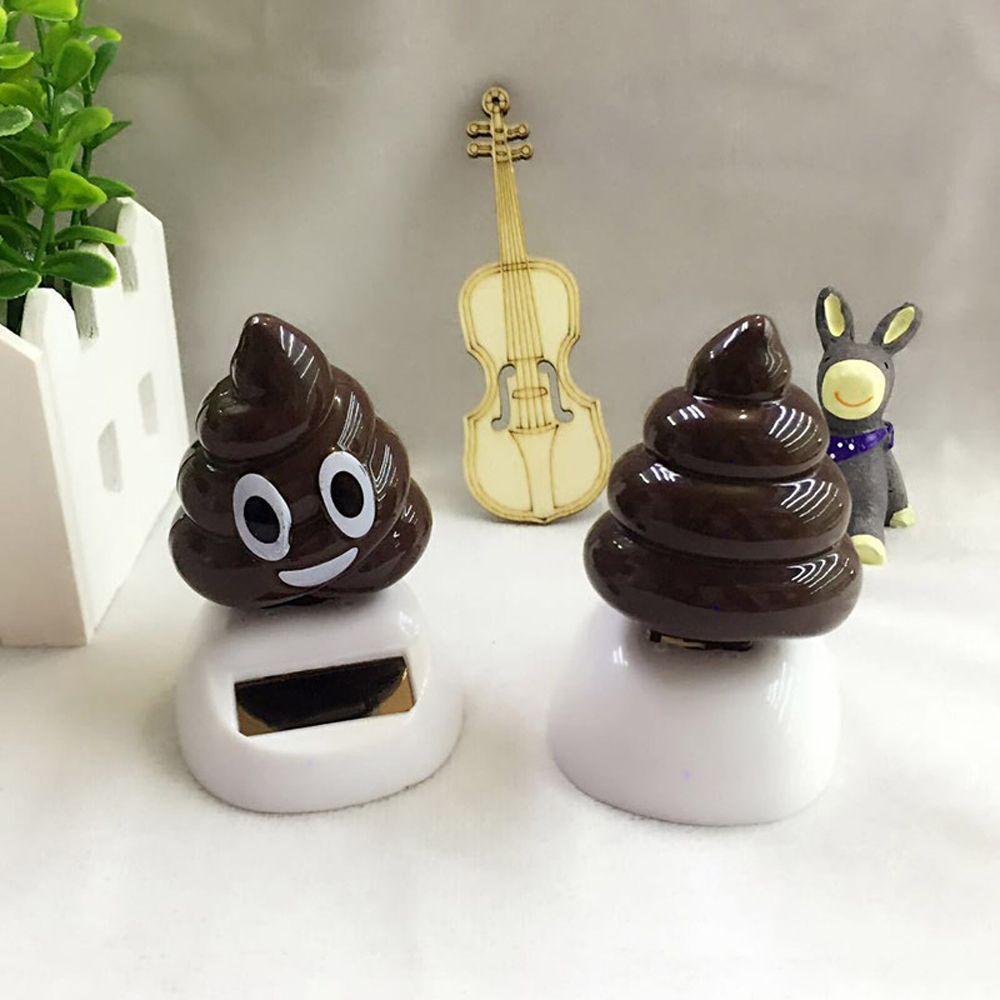 Flip Dolls Home Decor Swing Dancing Poo Bobbling Head Doll Shaking Head Dolls Solar Powered Toys