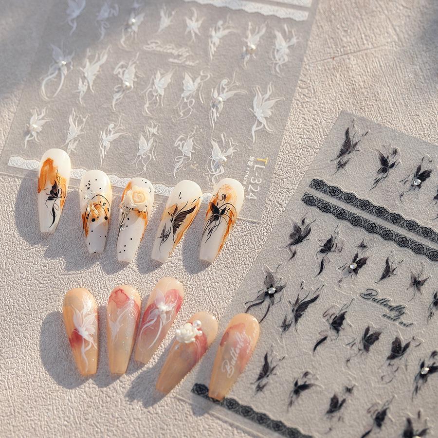 

TENSOR Retro Pearl 3D Nail Art Stickers TL-324 - 2mm Adhesive Pearls