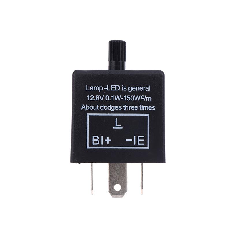Cf13Kt Cf13 Cf14 Universal 3 Pins 12V 0.02A-20A Adjustable Led Turn Light Flasher Flash Relay Motorcycle Switch