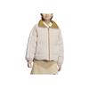 Adidas Originals 530 Gesticktes Logo Wendbare Daunenjacke Damen Oberbekleidung Khaki IU4836